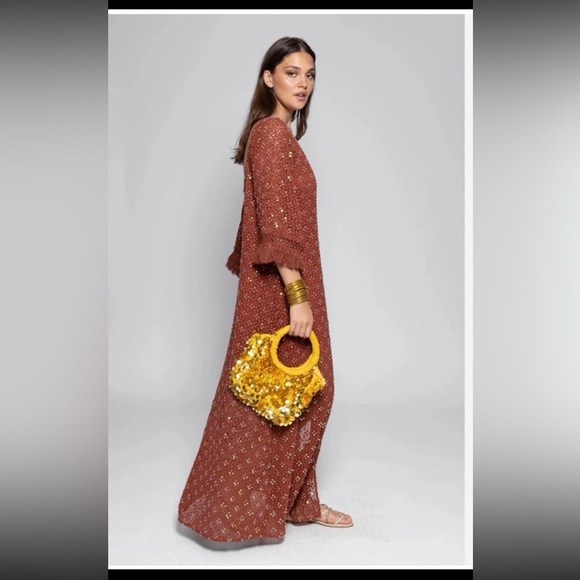 NWT Sundress ROSE LONG DRESS 
size Large/XL - Picture 7 of 12